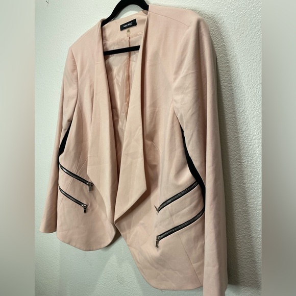 Nine West Blazer Set - Light Pink and Red with Black Accents - Picture 3 of 9